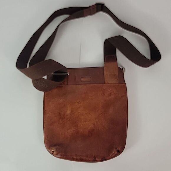 Adpel Maestri Genuine Italian Leather Brown Women's Crossbody - Picture 4 of 11